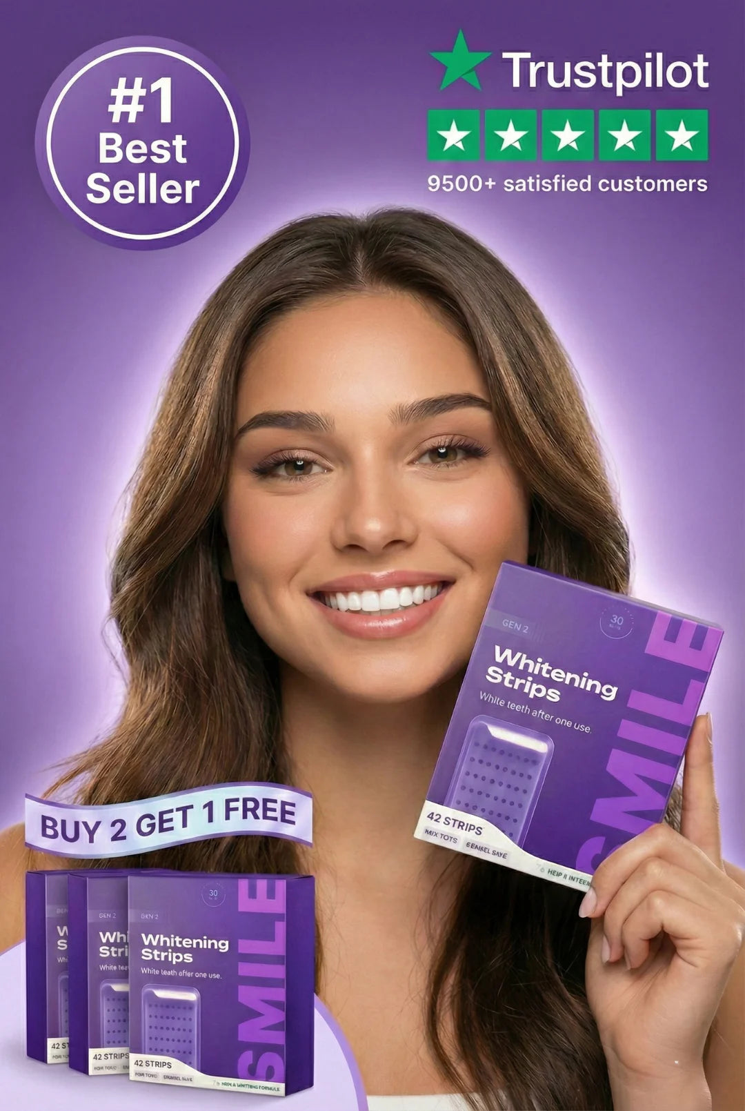 SmileStrip Purple Teeth Whitening Strips